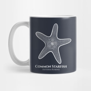 Starfish with Common and Latin Names - sea animal drawing Mug